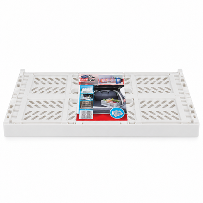 Cesto dobrável branco — 43 × 29 × 16 cm — embalagem