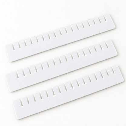 Divisórias brancas para gavetas, 42,3 × 6,5 cm — conjunto de 3 peças