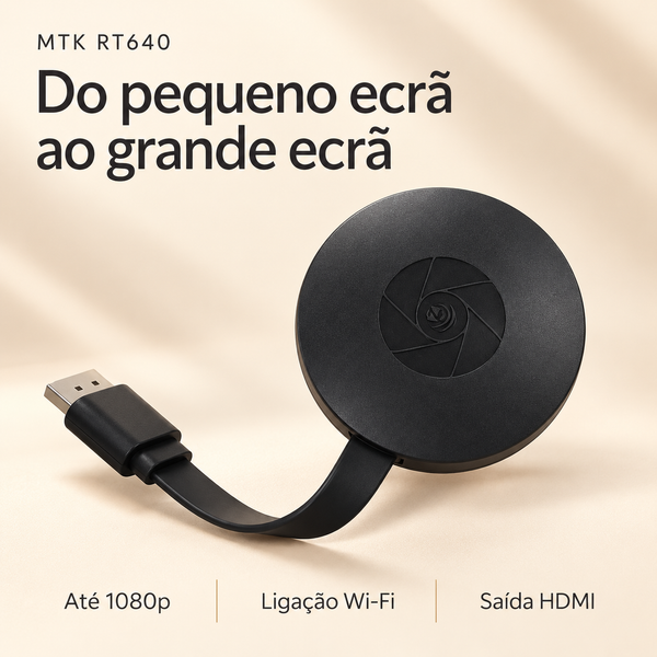 MTK RT640 — Do pequeno ecrã ao grande ecrã, até 1080p, Wi-Fi e HDMI
