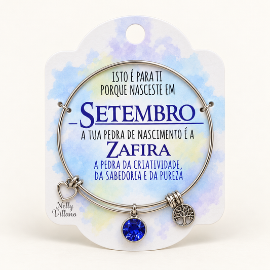 Pulseira — Setembro — frente com cartão