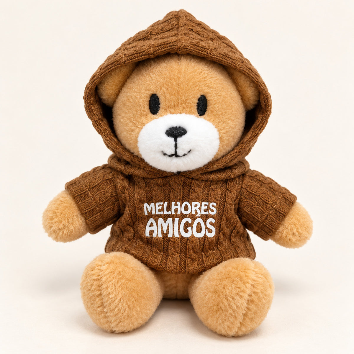 Porta-chaves Melhores Amigos, camisola castanha — hood