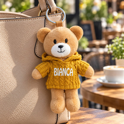Porta-chaves Bianca, camisola amarelo-mostarda — hanging