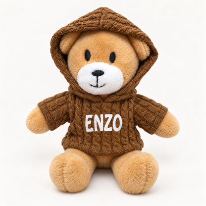 Porta-chaves Enzo, camisola castanha — hood