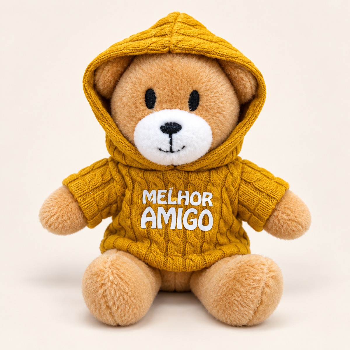 Porta-chaves Melhor Amigo, camisola amarelo-mostarda — hood